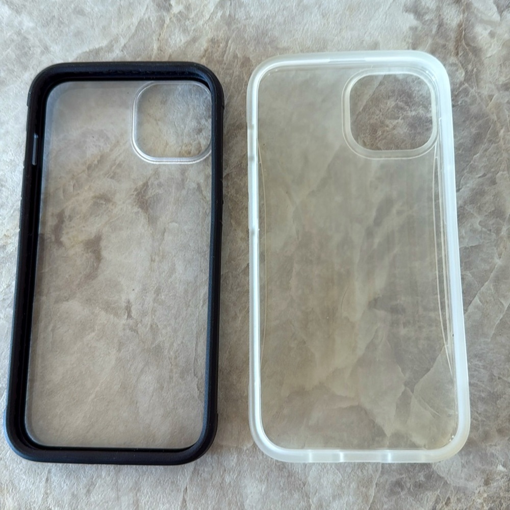 RAPTIC Terrain 2 Phone Cases - Black and Clear iPhone 13 Cases Bundle